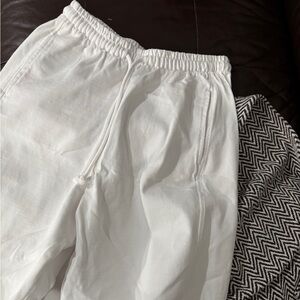 Zara Cream White Joggers (with stain)
